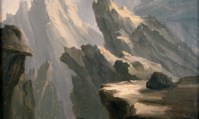 Study of Mountain Crags by Thomas Cole
