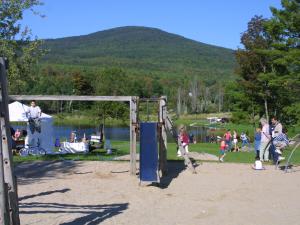 A busy playground at North South Lake