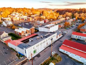 Aerial view of facility