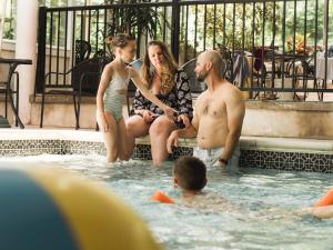 family fun in indoor pool