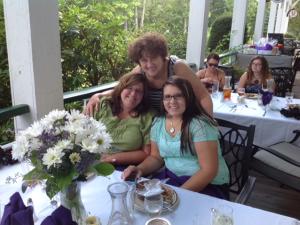 People enjoying the porch