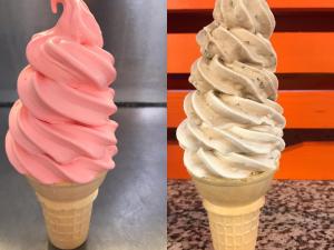 two ice cream cones