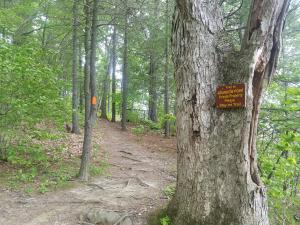 hiking trail and signs