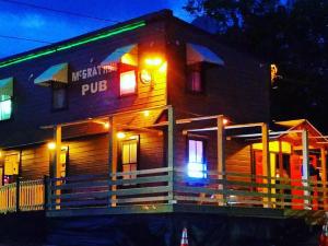 McGrath's Edgewood Falls - pub outside at night