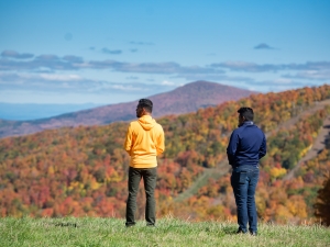 people on top of a mountain