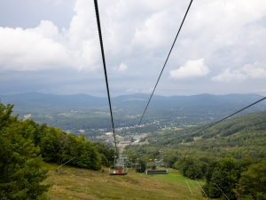 view of valley from skyride
