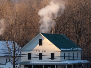 outside building in winter