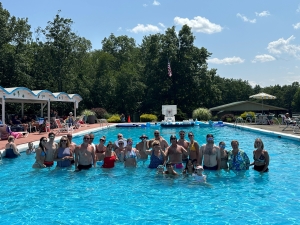 people in pool