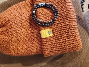 Hat and a bracelet