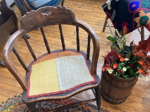 Chair with Seat Cover