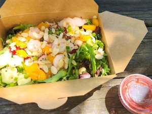 Salad in a to-go container