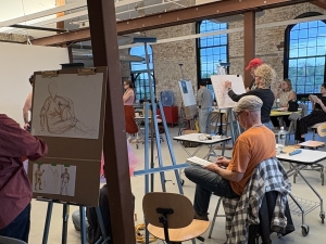 people drawing
