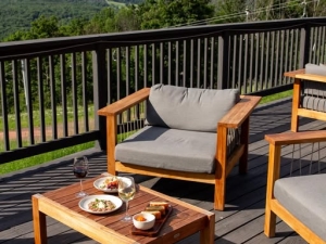 deck in summer