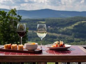 food wine mountains summer