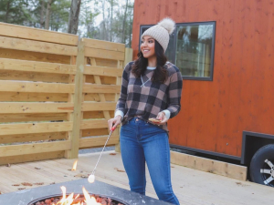 outsoor-firepit-catskills-vacation-stay