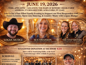 Flyer for Our First Responders Benefit June 19th