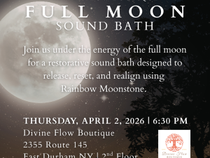 Full Moon Sound Bath with Rainbow Moonstone