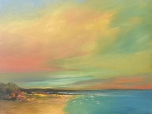 Bay at Dusk by Mireille Duchesne, Windham Fine Arts