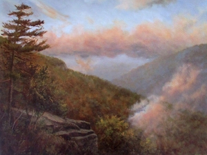 Cloudbank And Mist by Kevin Cook