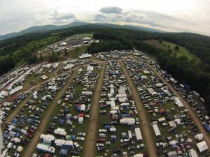 Campsite aerial