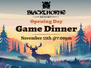 Opening Day Game Dinner, Blackthorne Resort, Bar, Venison 