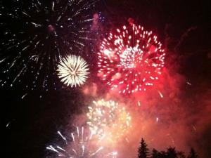 red fireworks