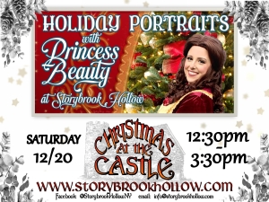 Christmas Pictures with Princess Beauty at the Castle!