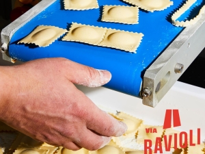 Fresh Ravioli being made 
