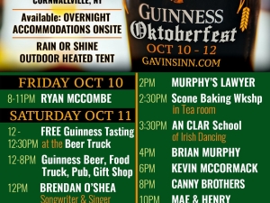 Guinness fest schedule Friday and saturday