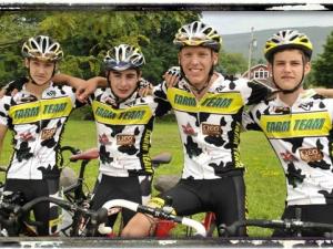 "Tour of the Catskills" Pro-Am Bicycle Road Race finish line