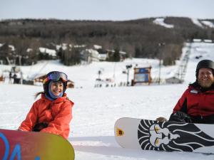 Windham Mountain snowboarders