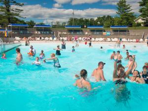 Zoom Flume Water Park crowd in pool