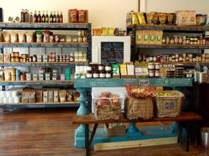 Mansion + Reed General Store shelves