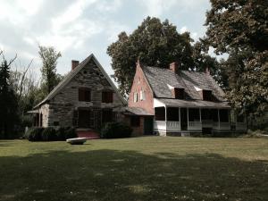 1663 Stone House and 1738 Brick House exterior