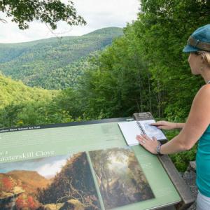 woman at Kaaterskill Clove