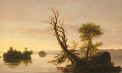 American Lake Scene by Thomas Cole