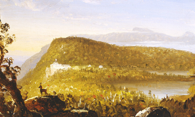 A View of the Two Lakes & Mountain House, Catskill Mountains, Morning by Thomas Cole
