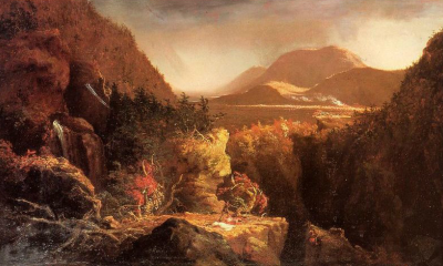 Landscape with Figures: Scene from Last of the Mohicans by Thomas Cole
