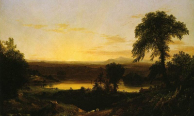 Summer Twilight, A Recollection of a Scene in New-England by Thomas Cole