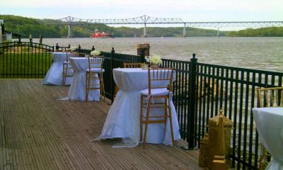 tables for wedding at the point