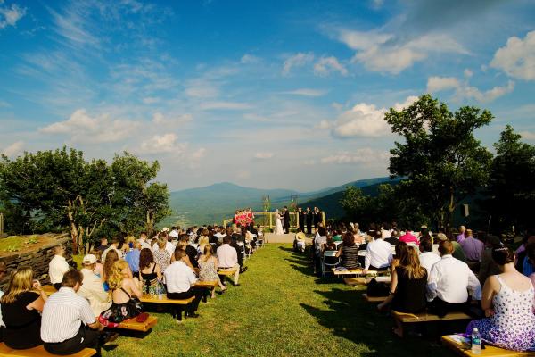 Catskill Mountains Wedding Invitation with A7 Envelopes Green Rolling Hills  – Nesting Project LLC