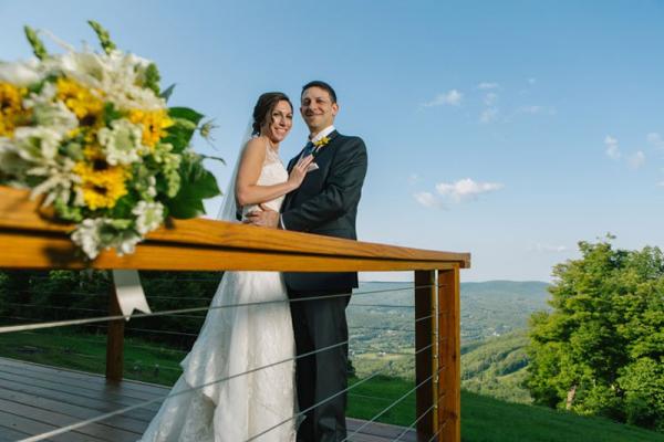 Catskill Mountains Wedding Invitation with A7 Envelopes Green Rolling Hills  – Nesting Project LLC