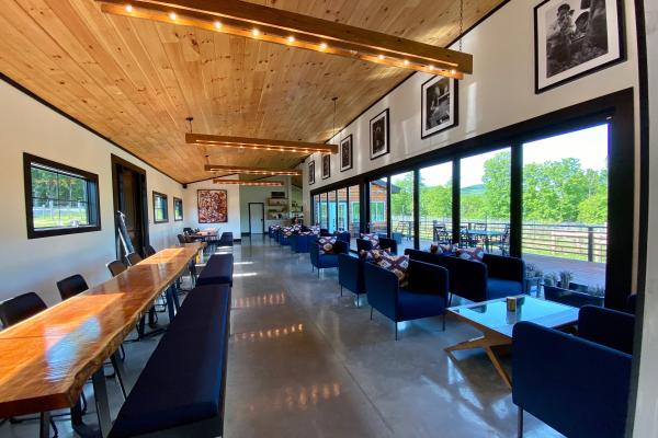 Indoor tasting room at The Vineyard at Windham