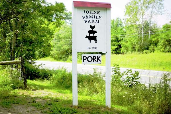 Johnk Family Farm sign