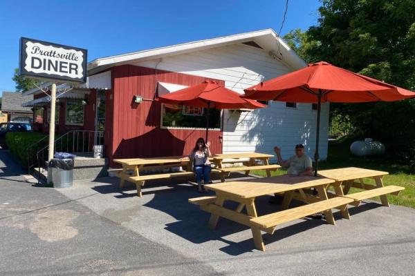 Prattsville diner outside dining