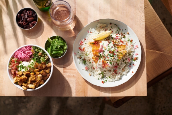 food on a table
