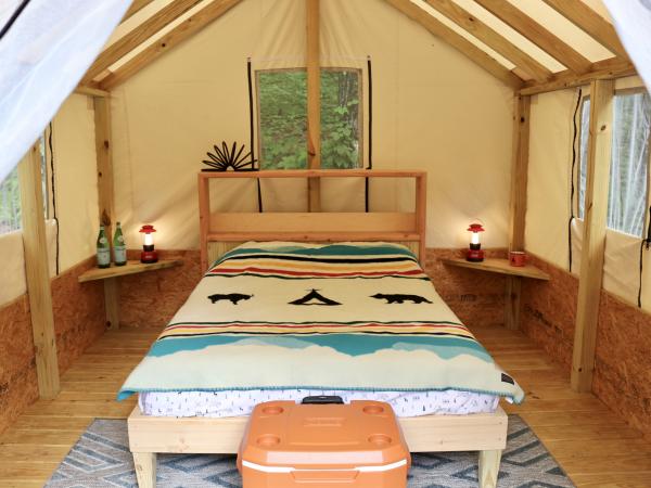 glamping bed
