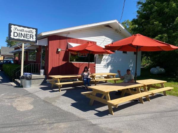 Prattsville diner outside dining