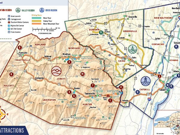 2026 Greene County Tourism Vacation Map