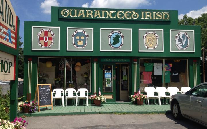 Guaranteed Irish exterior and parking lot